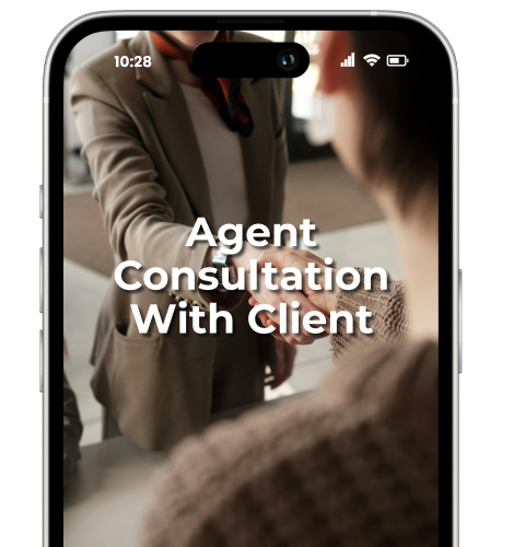 Agent consultation with client 1